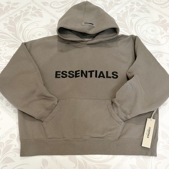 Essentials Other - Essentials Fear of God (FOG) Pullover Hoodie Cement M